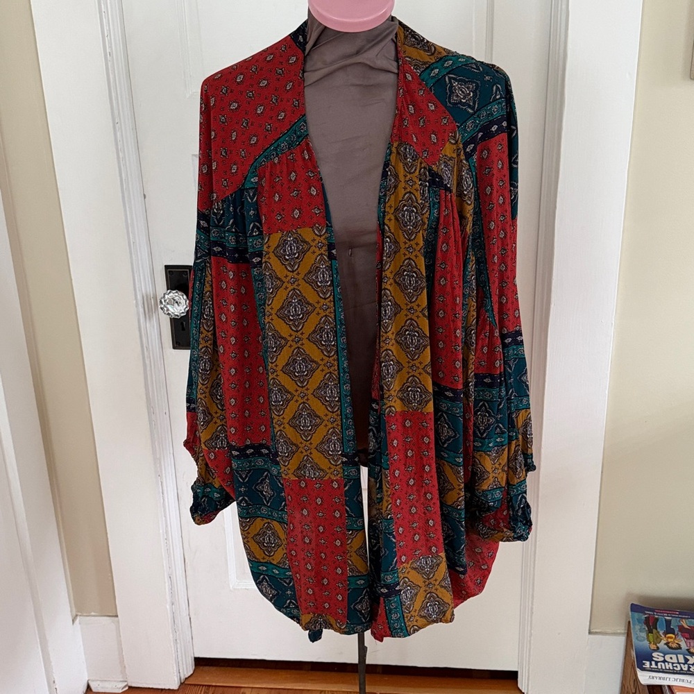 Hayden Los Angeles Patchwork Rayon Open Top 2X
